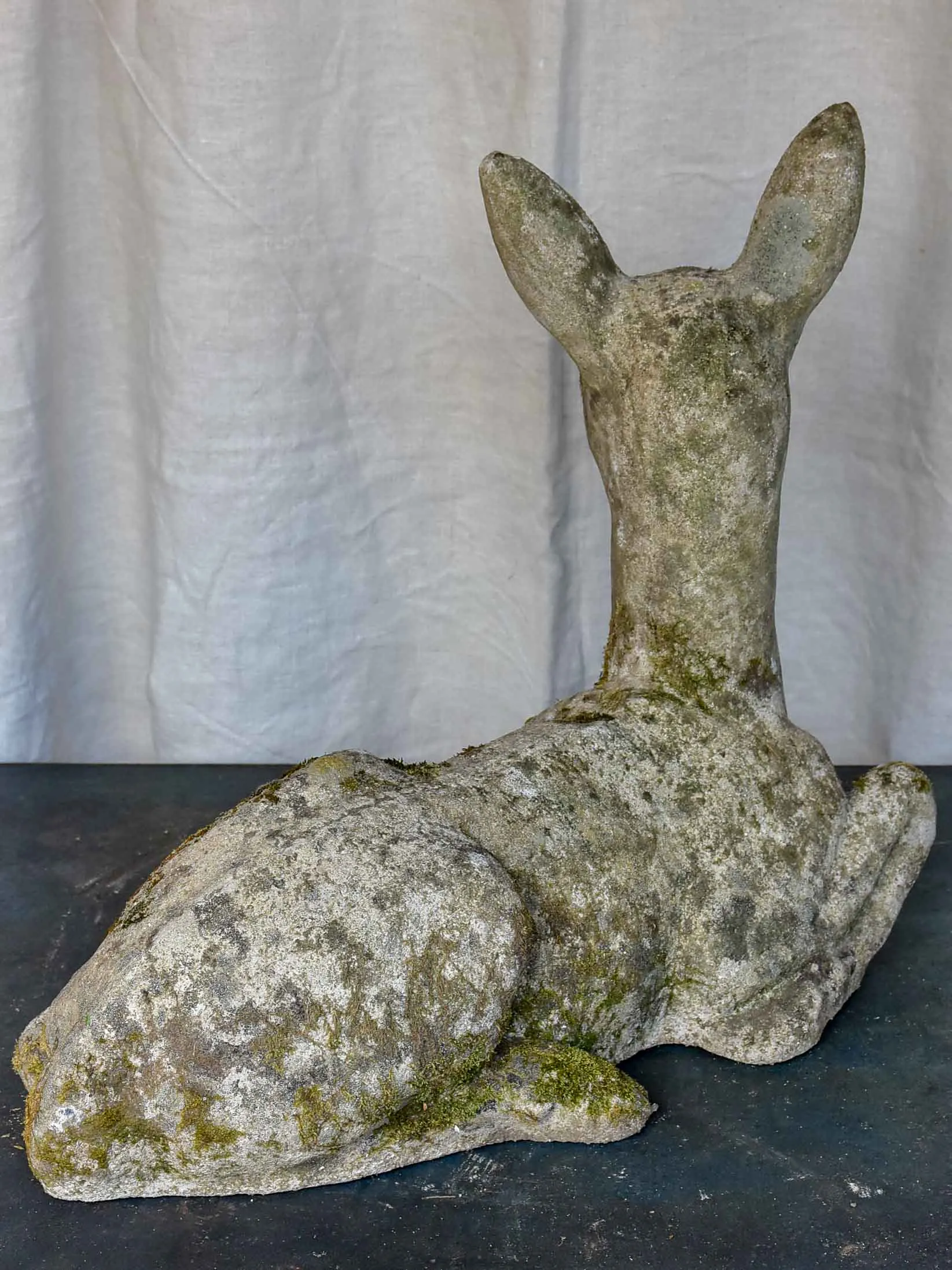 Mid-century garden sculpture of a deer