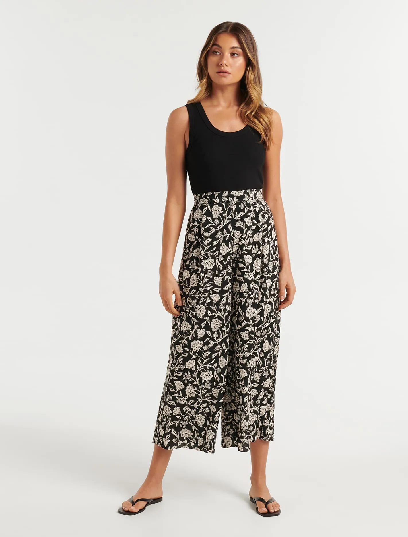 Mila Printed Elasticated Waist Pant