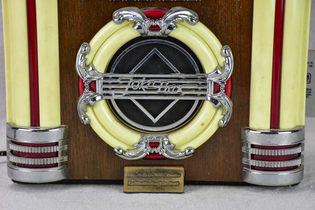 Miniature vintage juke box radio and cassette - functioning 14½"