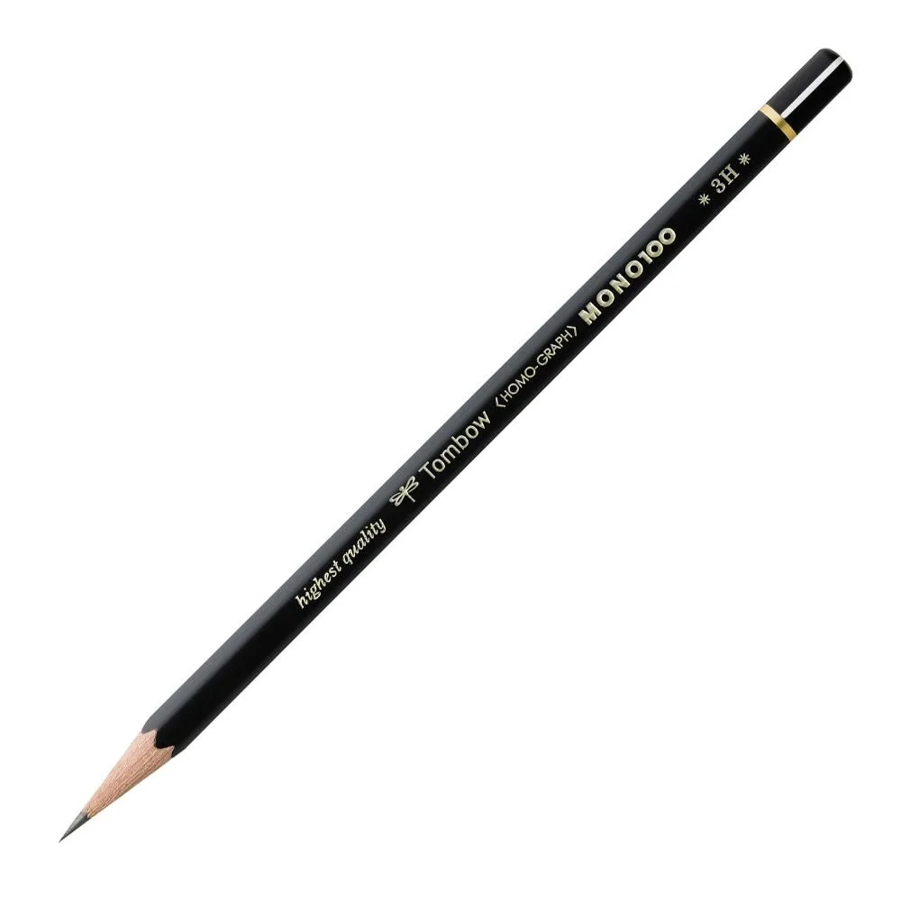 MONO 100 Graphite Lead Pencils - 3H Pack of 12