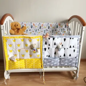 Multi-functional Baby Cot pocket Hanging Storage Bag