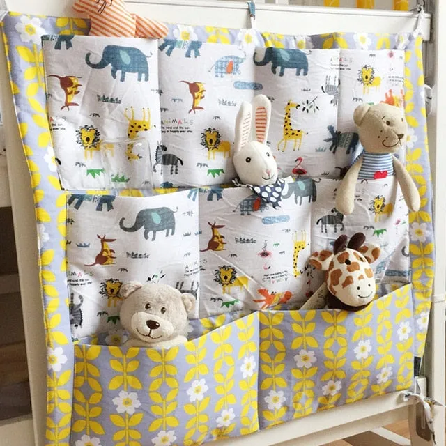 Multi-functional Baby Cot pocket Hanging Storage Bag