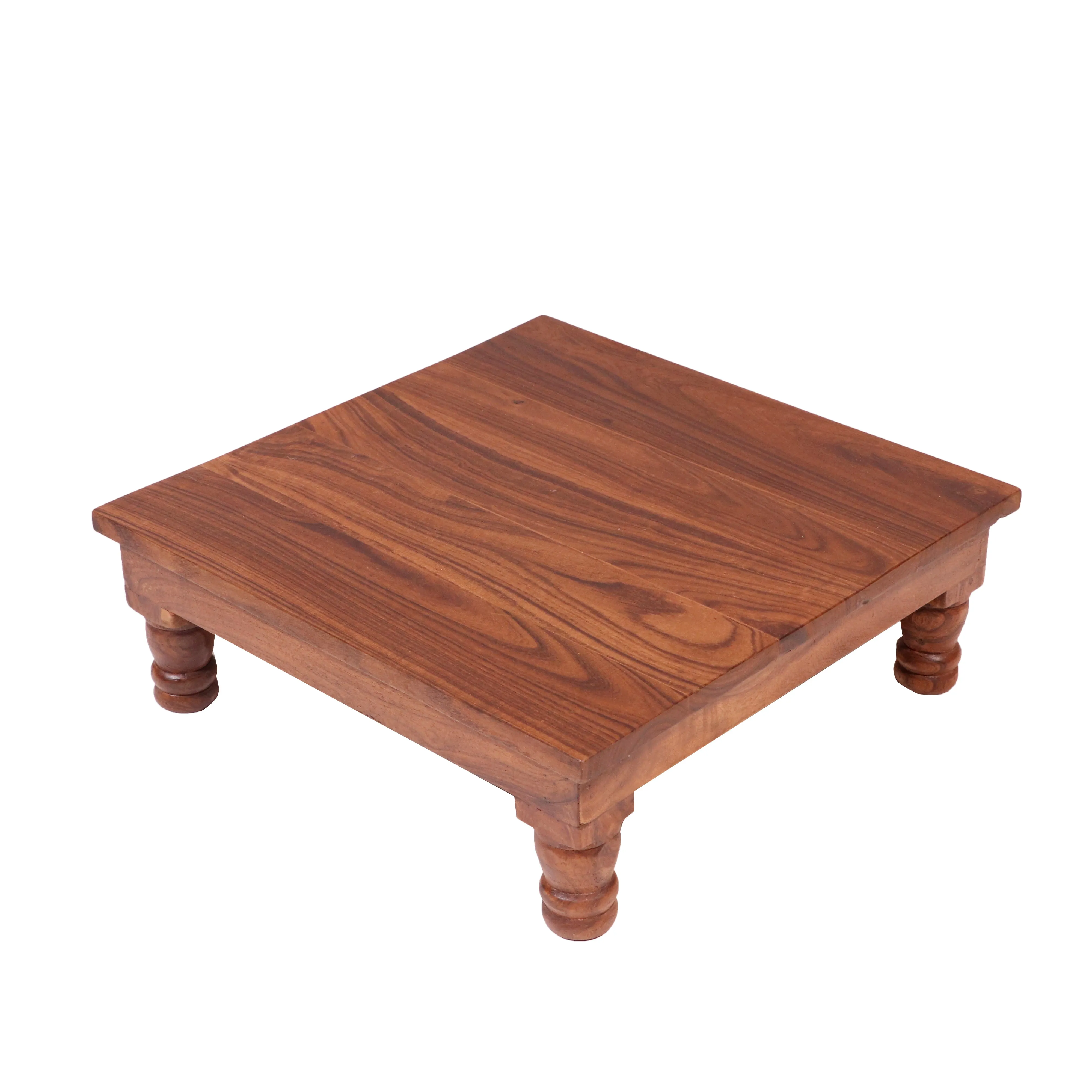 Natural grainy compact teak wood bajot