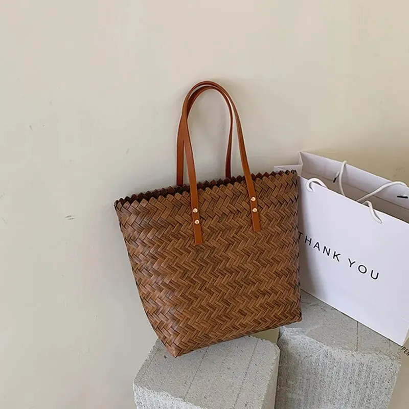New Ladies Simple Basket Shopping Bag