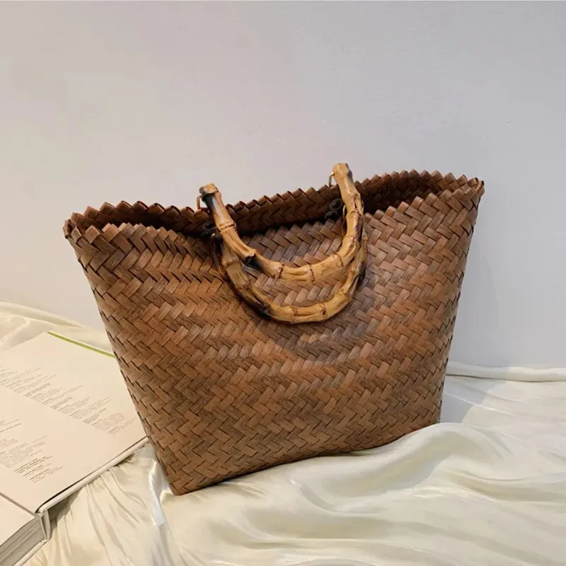 New Ladies Simple Basket Shopping Bag
