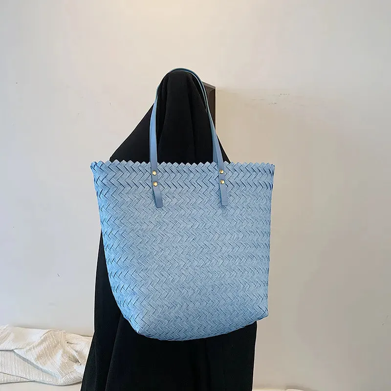 New Ladies Simple Basket Shopping Bag