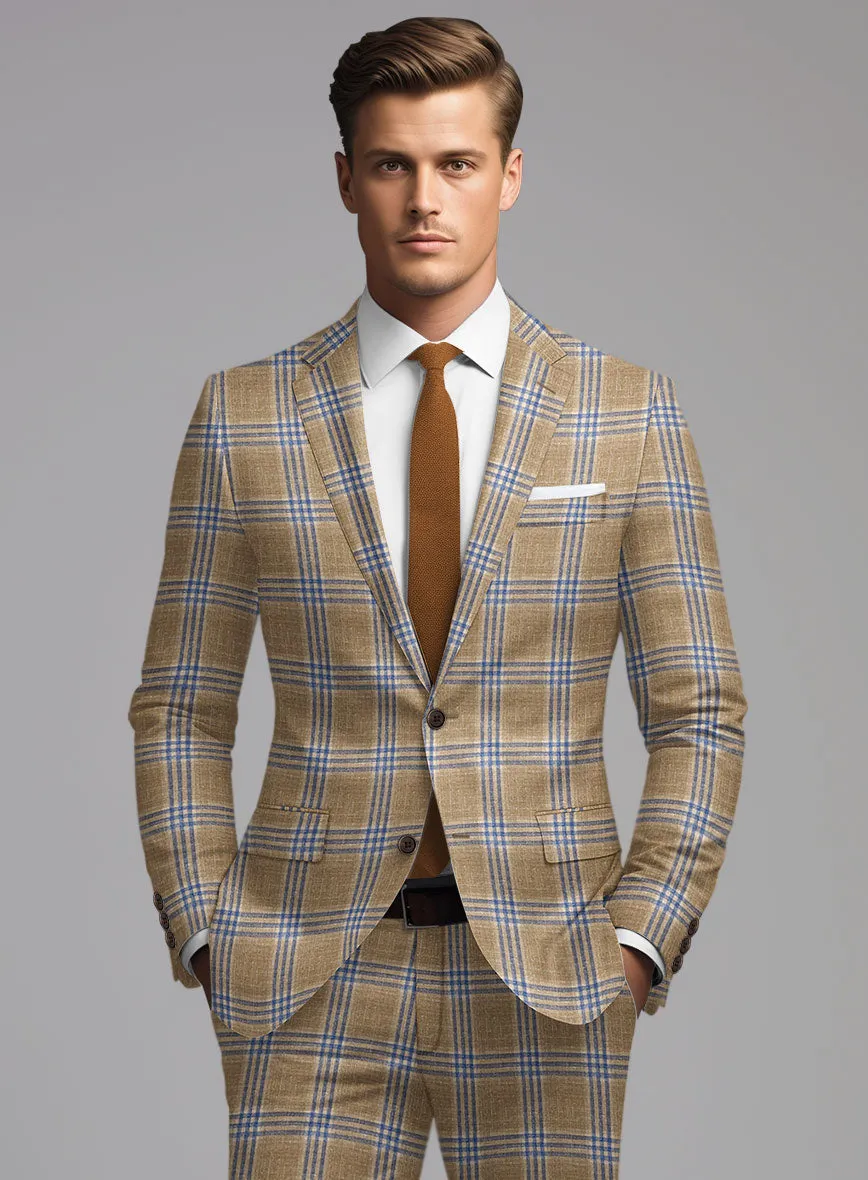 Noble Alonso Beige Wool Silk Linen Jacket