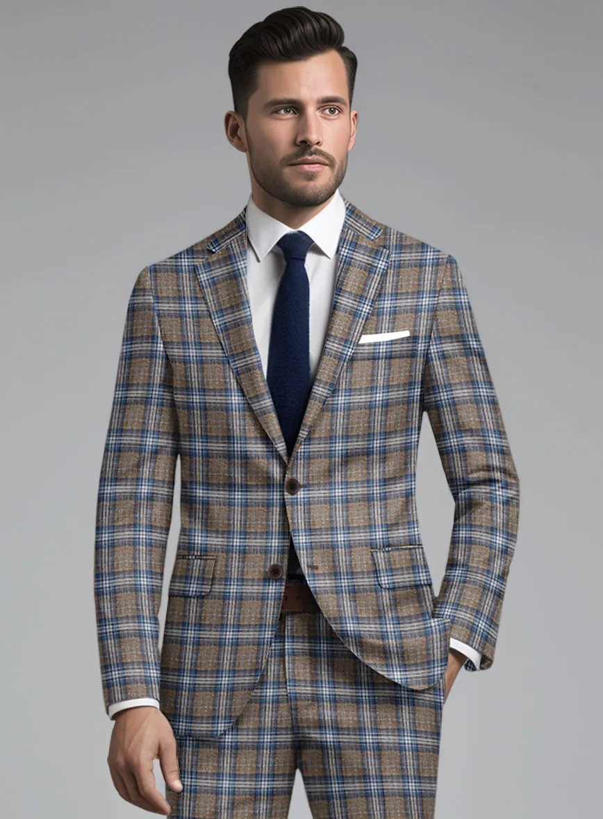 Noble Daniel Tartan Wool Silk Linen Jacket