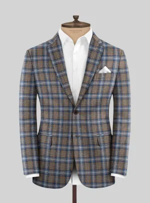 Noble Daniel Tartan Wool Silk Linen Jacket