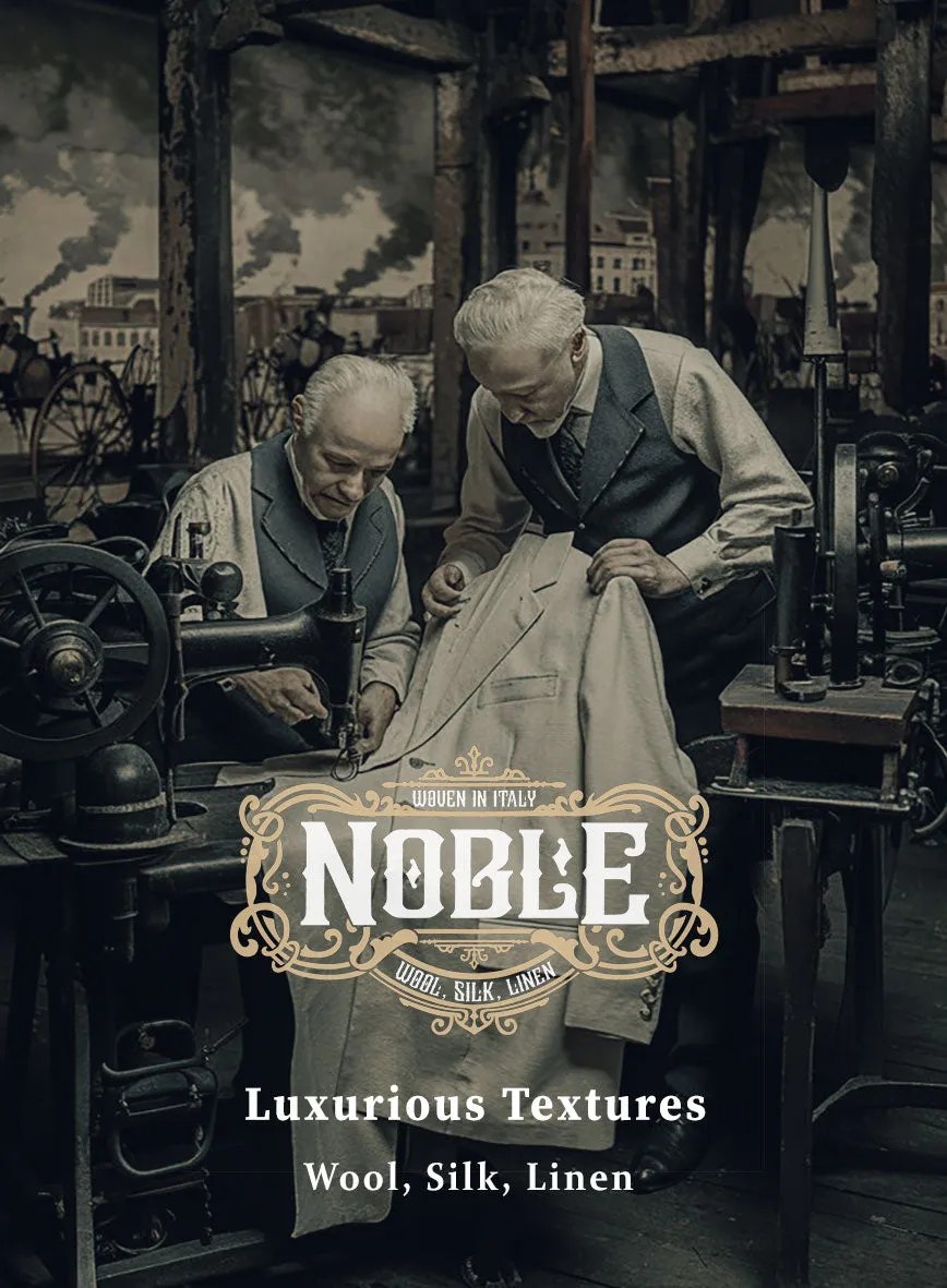 Noble Domenico Check Wool Silk Linen Jacket