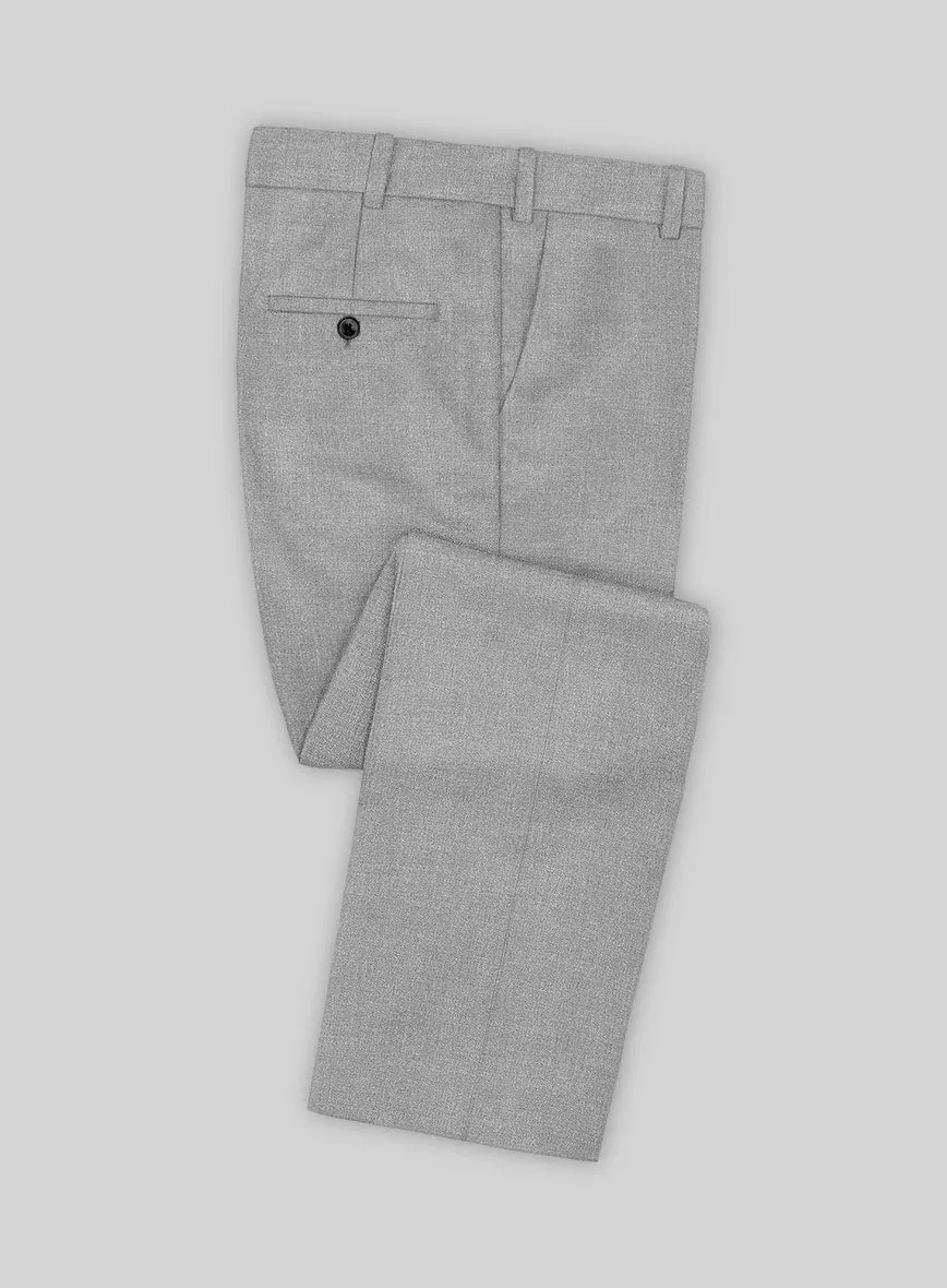 Noble Gray Wool Silk Linen Suit
