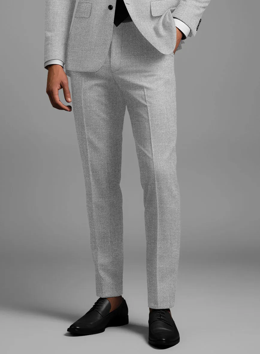 Noble Gray Wool Silk Linen Suit