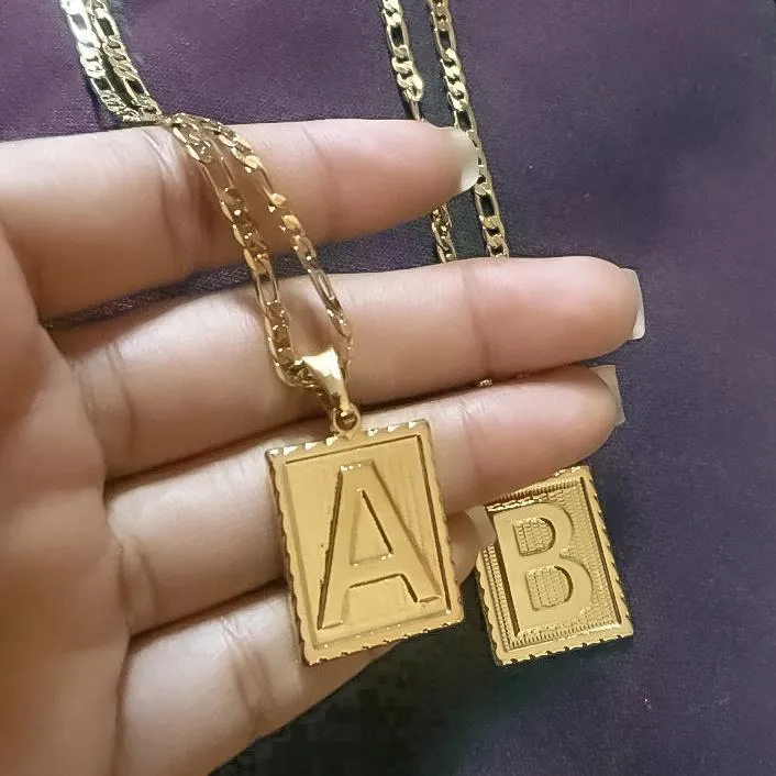 Noble Initial Figaro Necklace