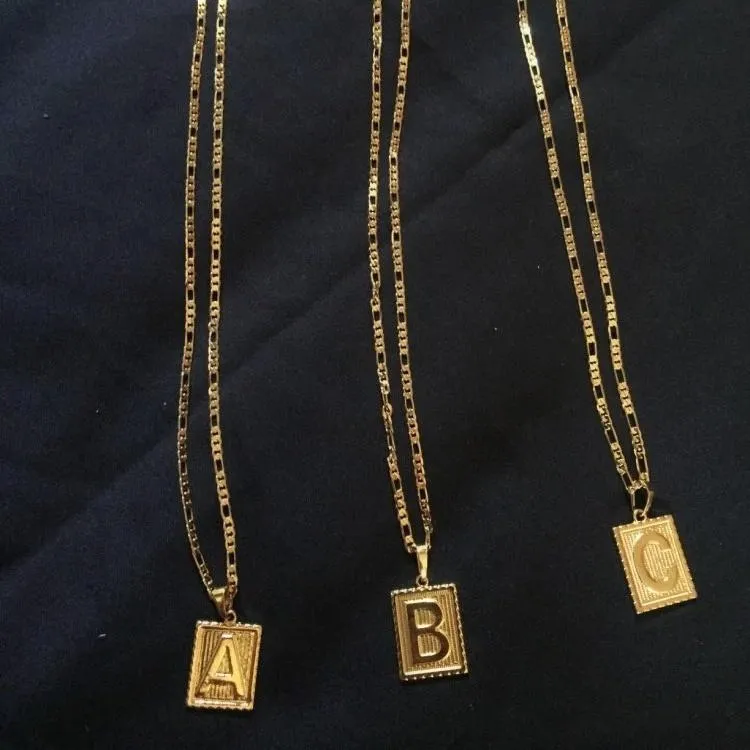 Noble Initial Figaro Necklace