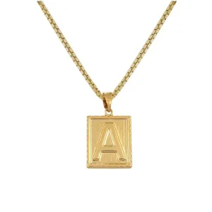 Noble Initial Figaro Necklace