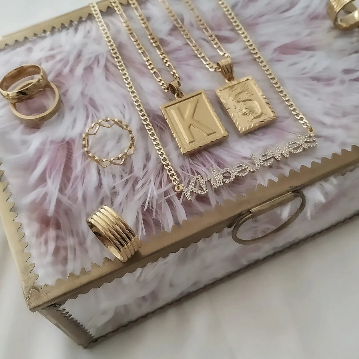 Noble Initial Figaro Necklace