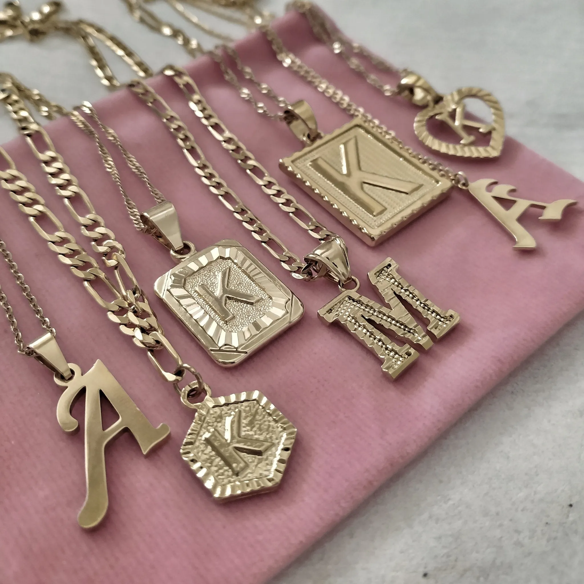 Noble Initial Tablet Necklace