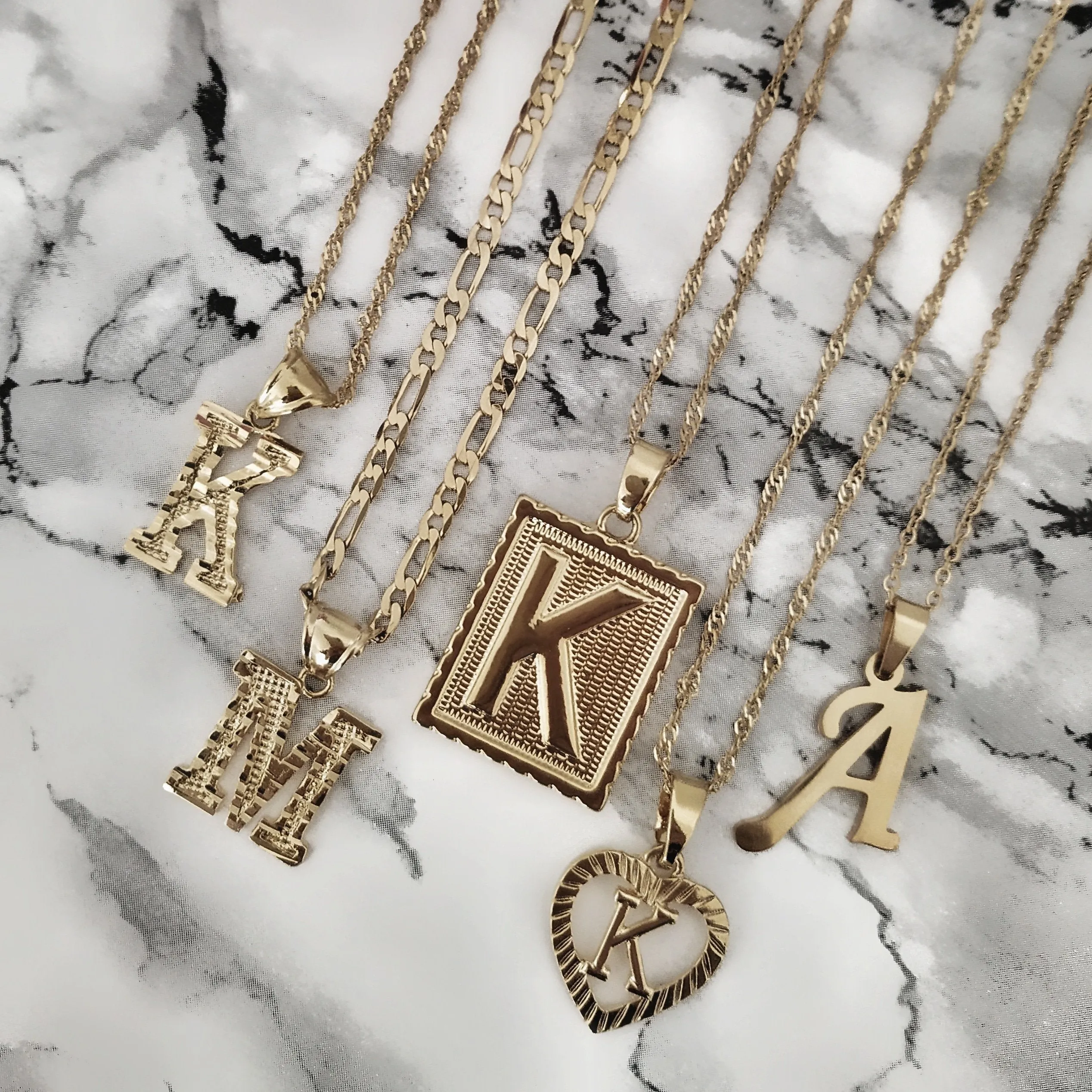 Noble Initial Tablet Necklace