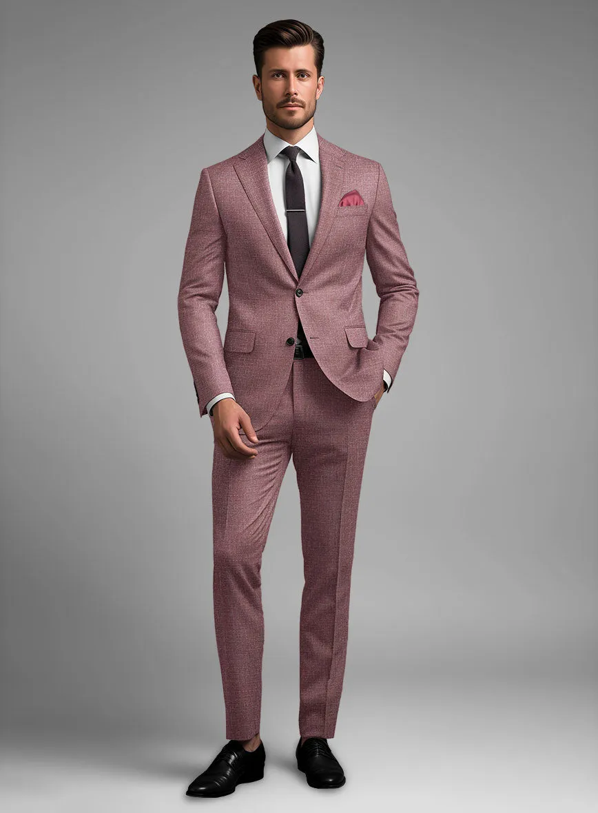 Noble Mauve Wool Silk Linen Suit