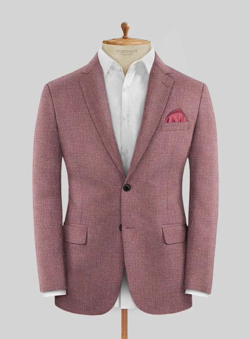 Noble Mauve Wool Silk Linen Suit