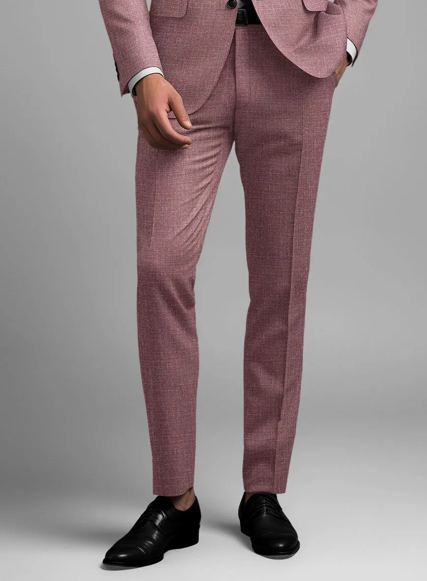 Noble Mauve Wool Silk Linen Suit