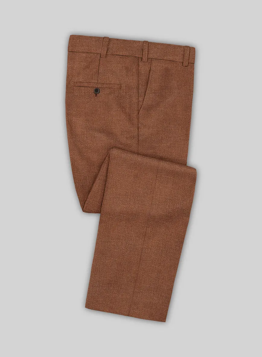 Noble Rust Wool Silk Linen Suit