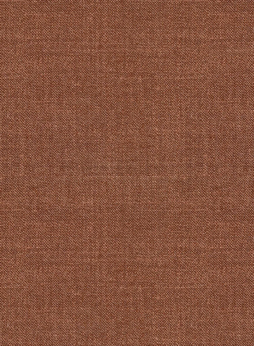 Noble Rust Wool Silk Linen Suit