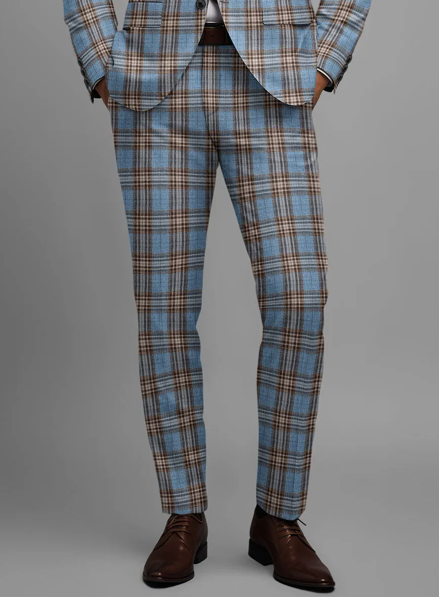Noble Veron Tartan Wool Silk Linen Suit