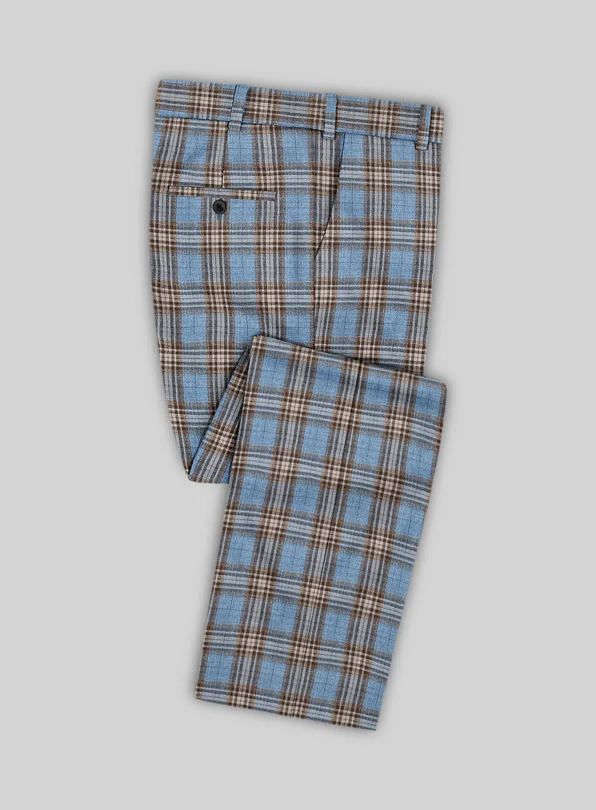 Noble Veron Tartan Wool Silk Linen Suit