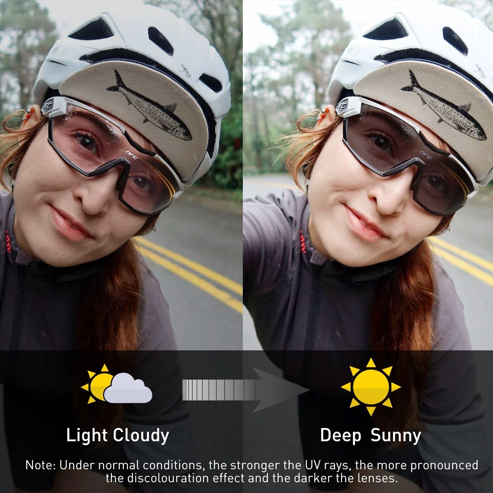NRC P-Ride Photochromic Cycling Glasses Man Mountain Bike Bicycle Sport Cycling Sunglasses MTB Cycling Eyewear