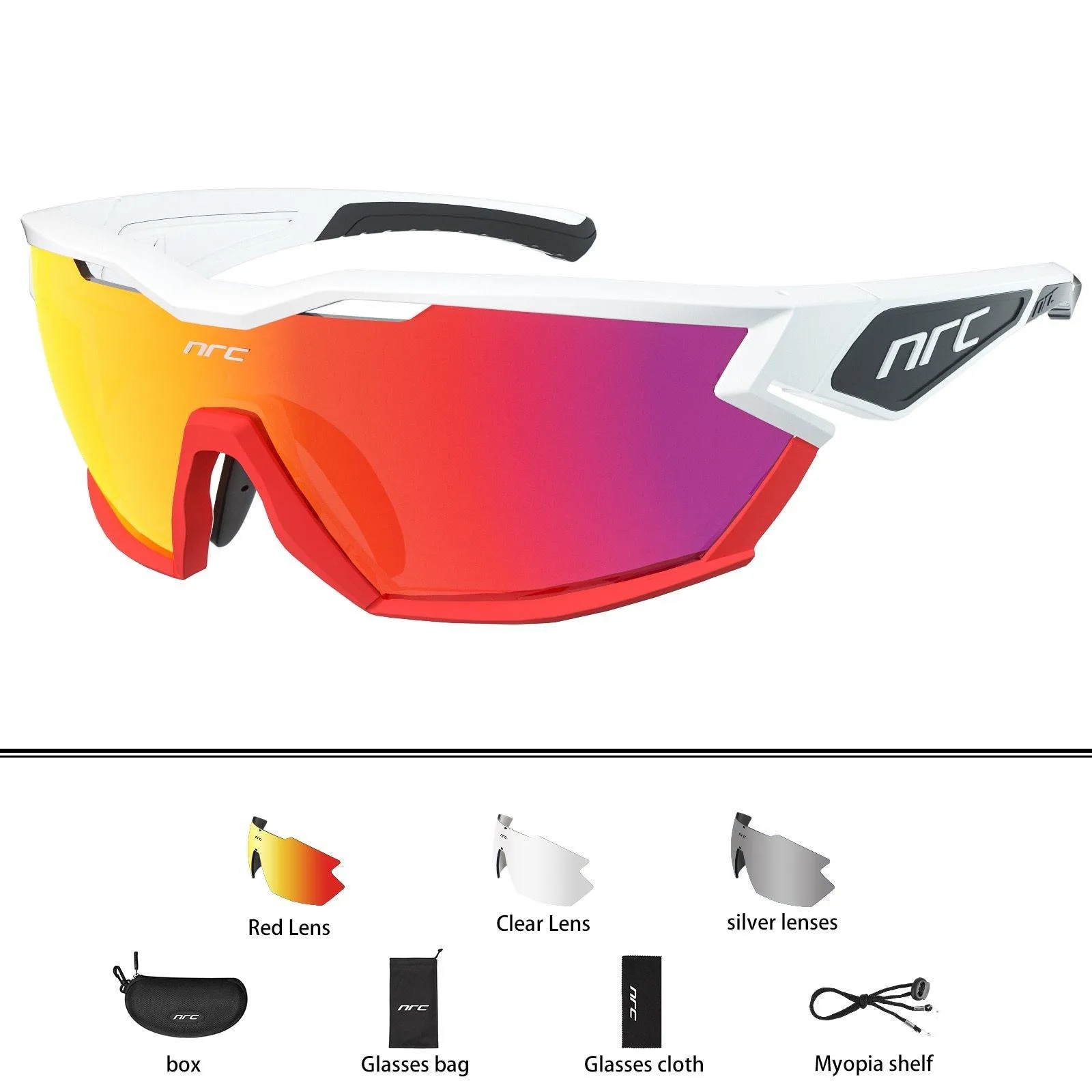 NRC P-Ride Photochromic Cycling Glasses Man Mountain Bike Bicycle Sport Cycling Sunglasses MTB Cycling Eyewear