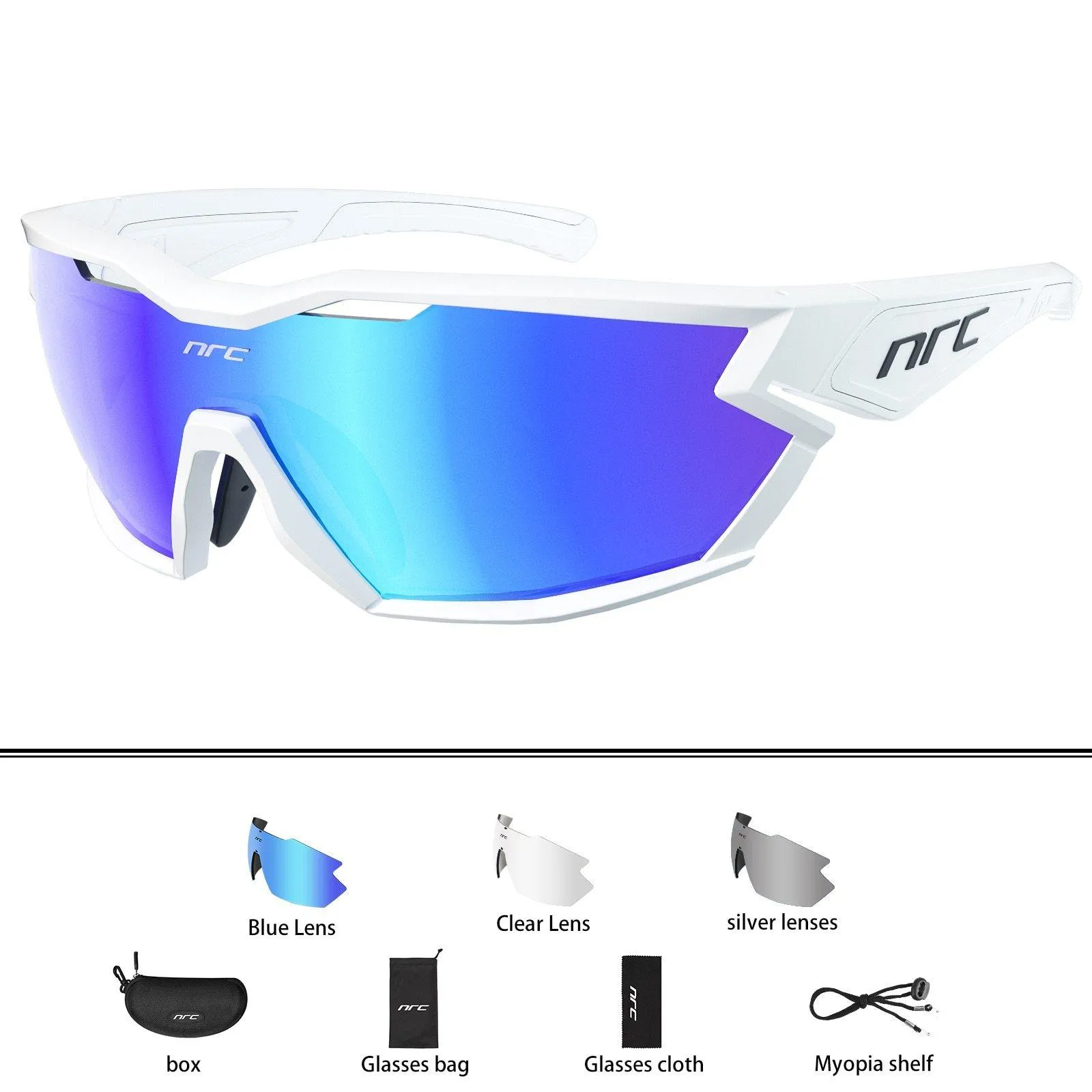 NRC P-Ride Photochromic Cycling Glasses Man Mountain Bike Bicycle Sport Cycling Sunglasses MTB Cycling Eyewear