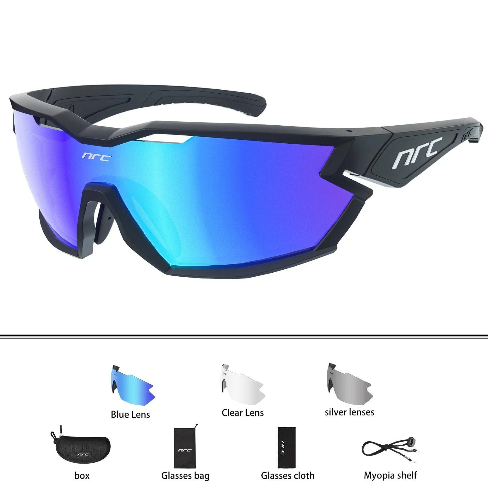 NRC P-Ride Photochromic Cycling Glasses Man Mountain Bike Bicycle Sport Cycling Sunglasses MTB Cycling Eyewear