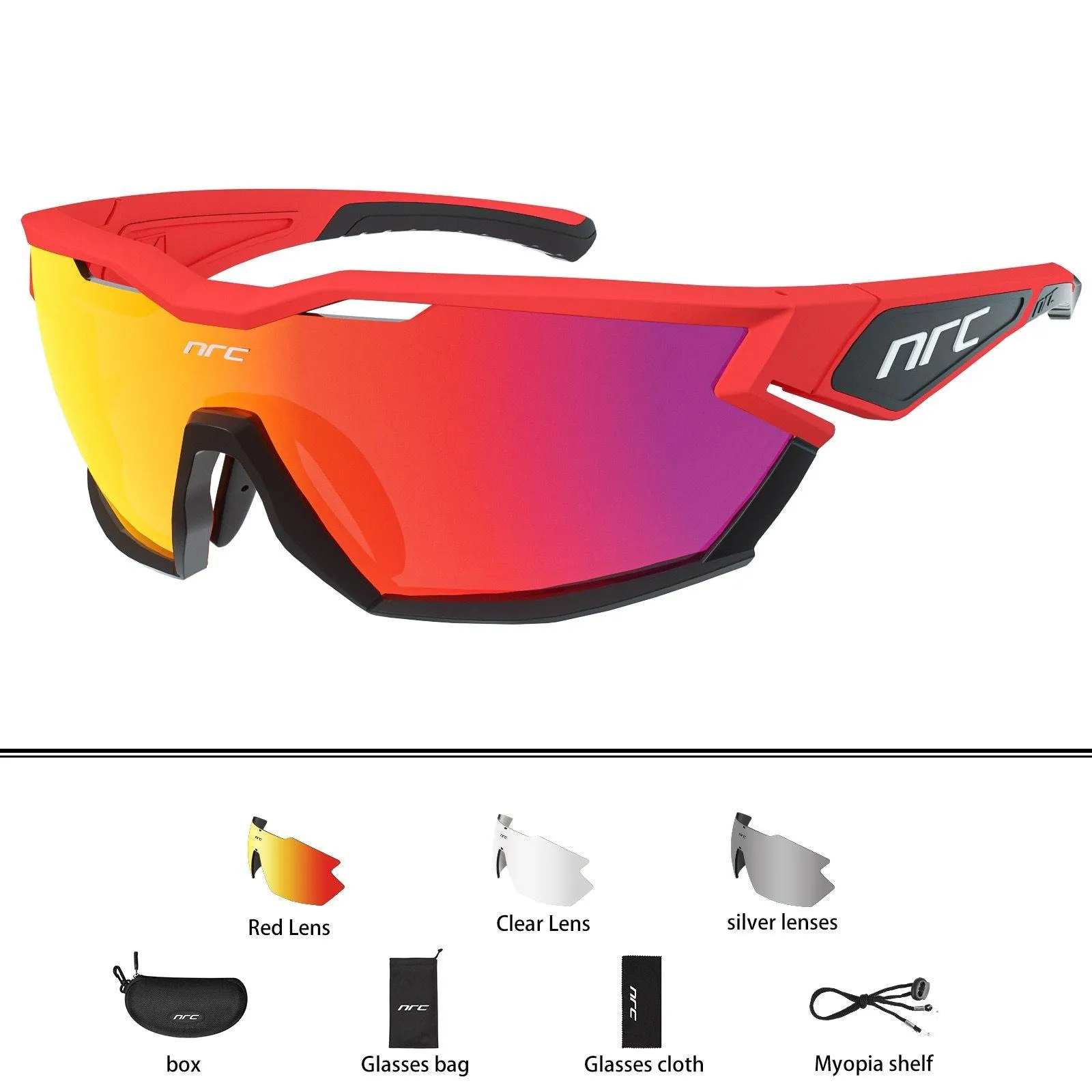 NRC P-Ride Photochromic Cycling Glasses Man Mountain Bike Bicycle Sport Cycling Sunglasses MTB Cycling Eyewear
