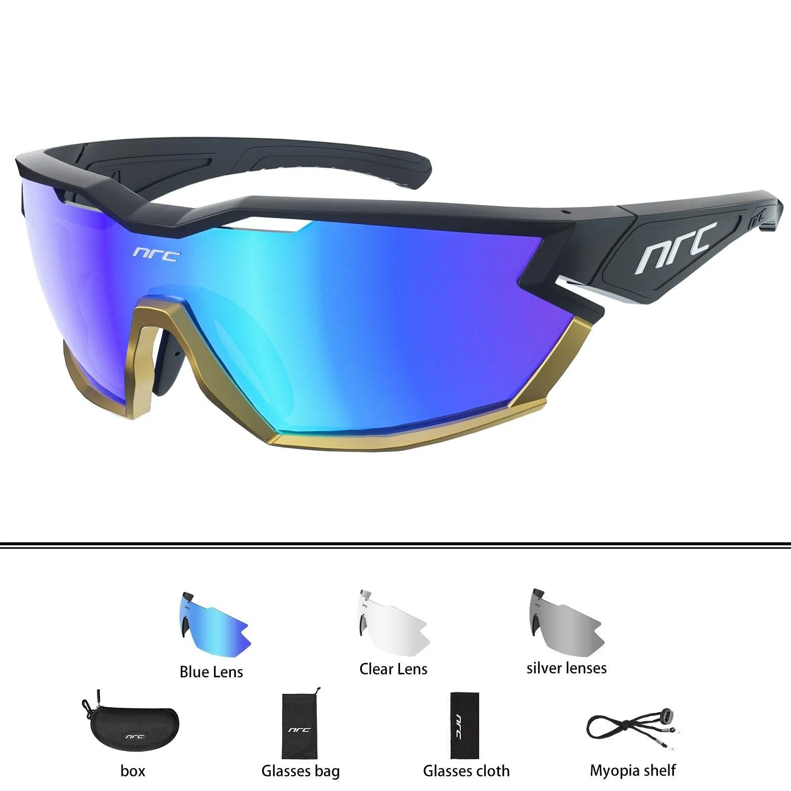 NRC P-Ride Photochromic Cycling Glasses Man Mountain Bike Bicycle Sport Cycling Sunglasses MTB Cycling Eyewear