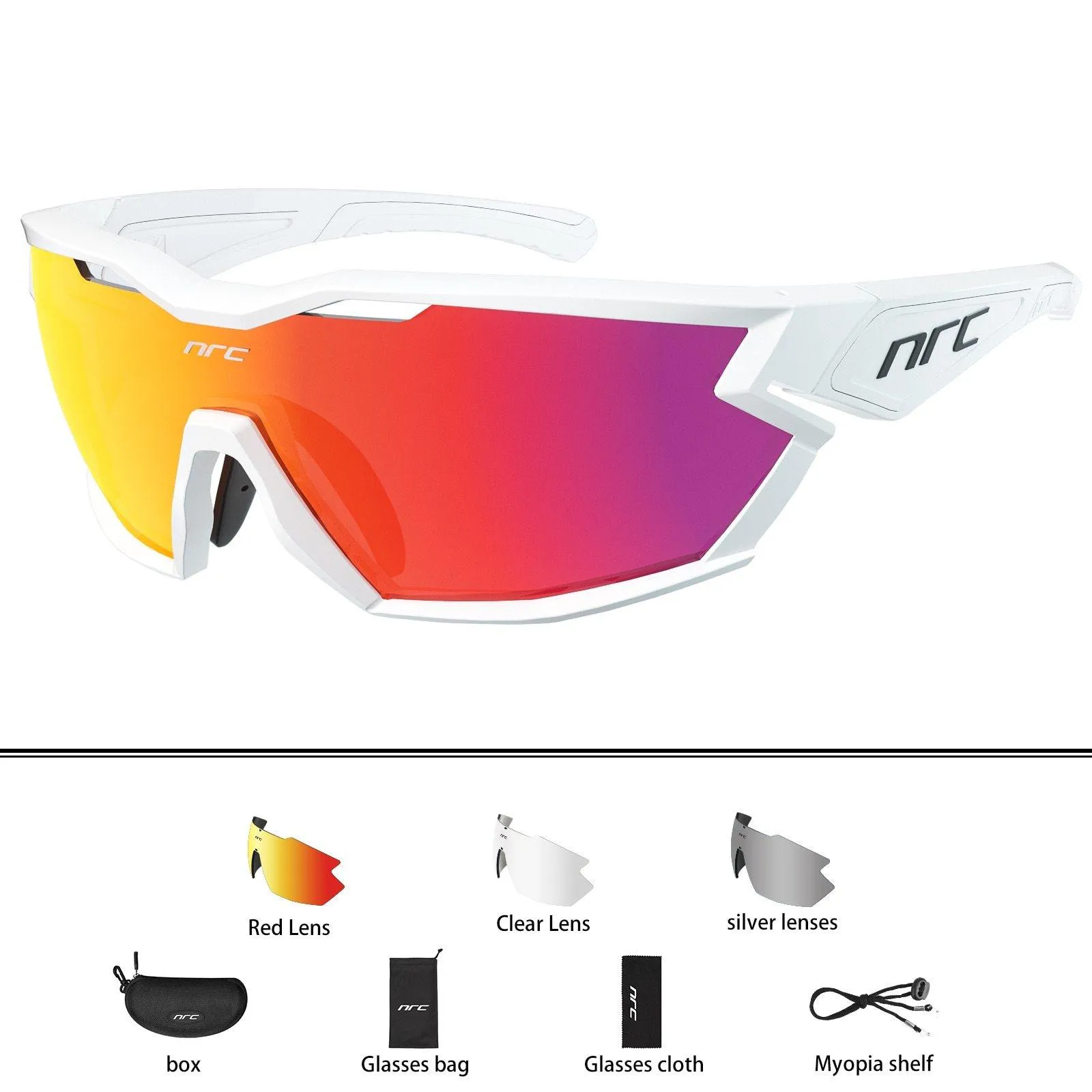 NRC P-Ride Photochromic Cycling Glasses Man Mountain Bike Bicycle Sport Cycling Sunglasses MTB Cycling Eyewear