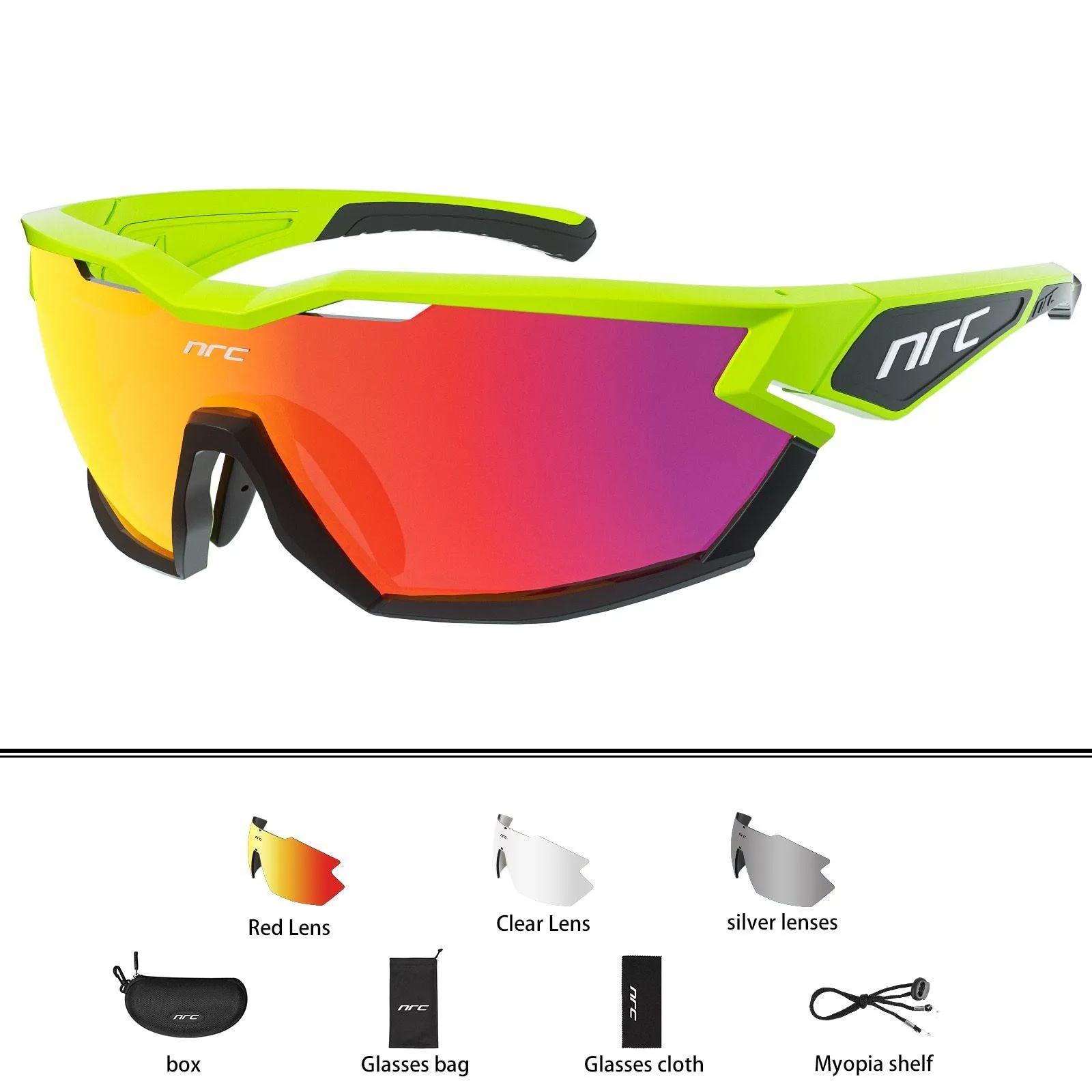 NRC P-Ride Photochromic Cycling Glasses Man Mountain Bike Bicycle Sport Cycling Sunglasses MTB Cycling Eyewear