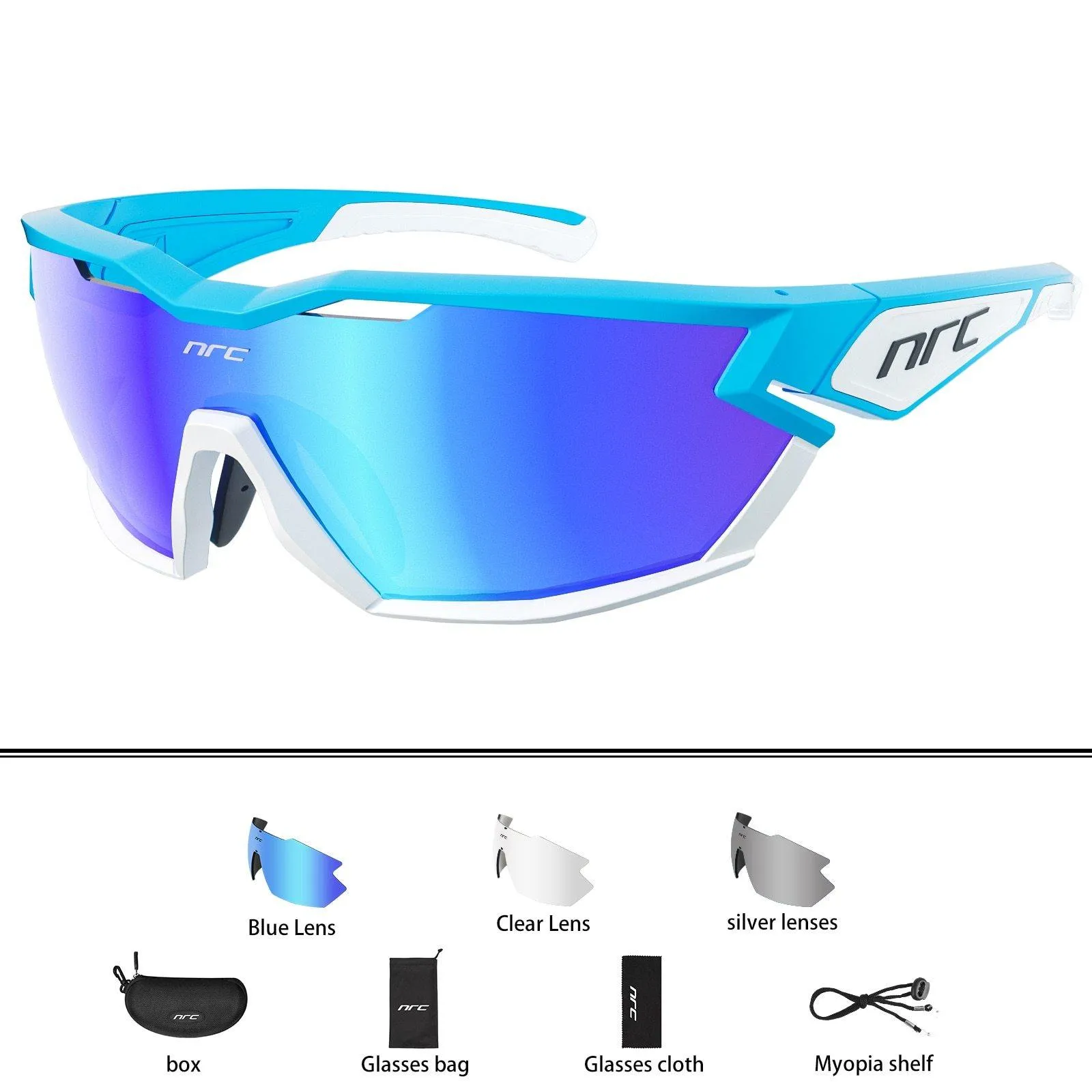 NRC P-Ride Photochromic Cycling Glasses Man Mountain Bike Bicycle Sport Cycling Sunglasses MTB Cycling Eyewear
