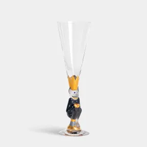 Orrefors Sparkling Devil Champagne Dark Grey