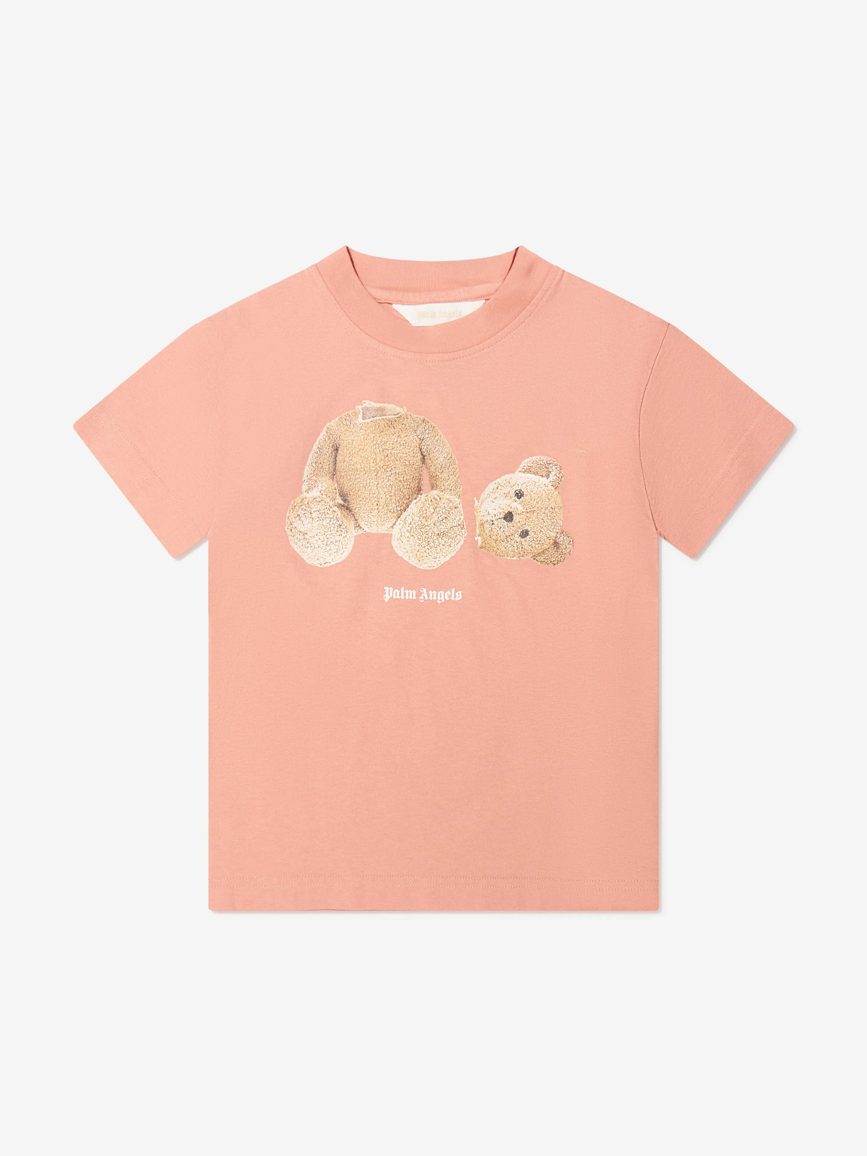 Palm Angels Girls Bear Print T-Shirt