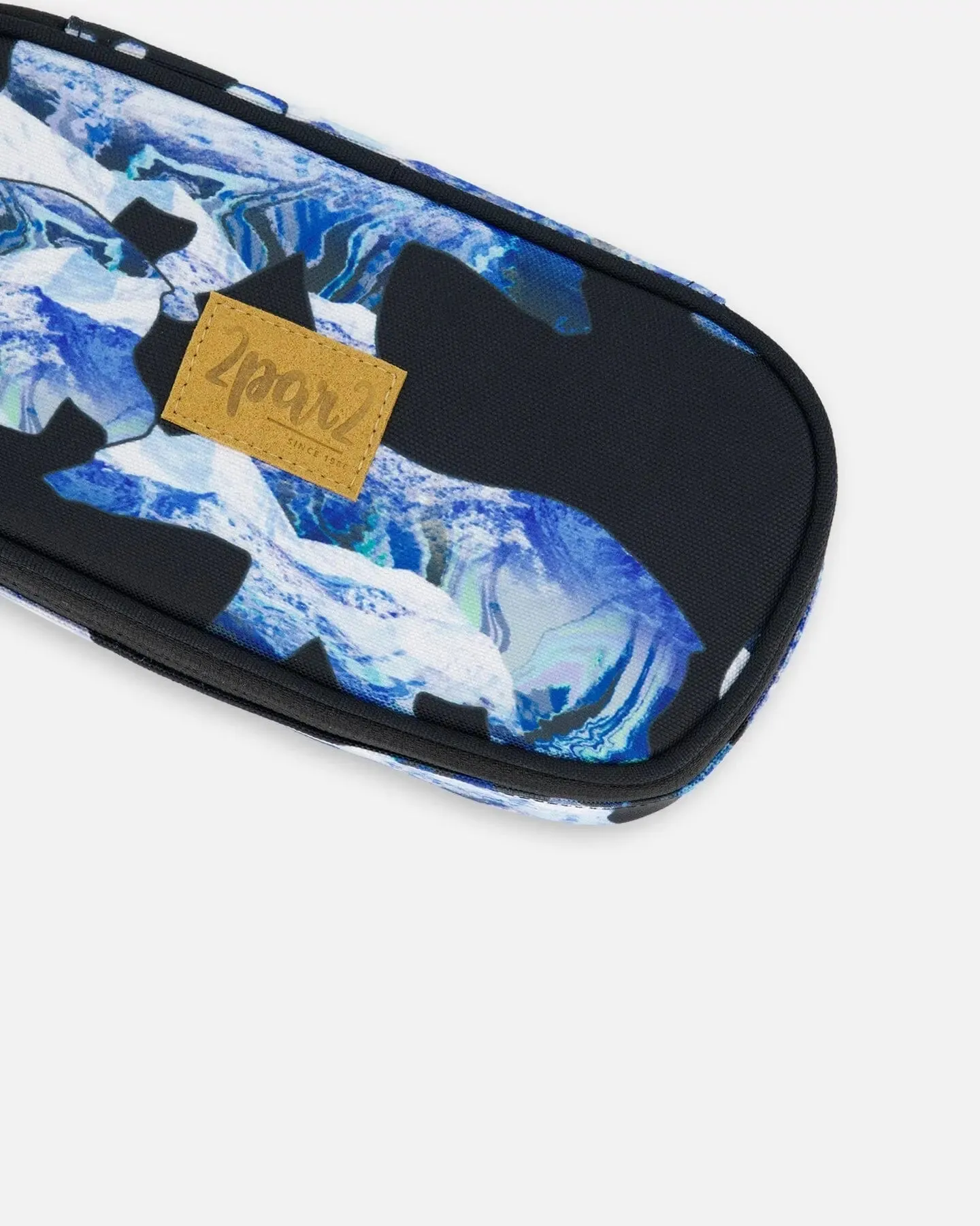Pencil Case Black Printed Polar Bears