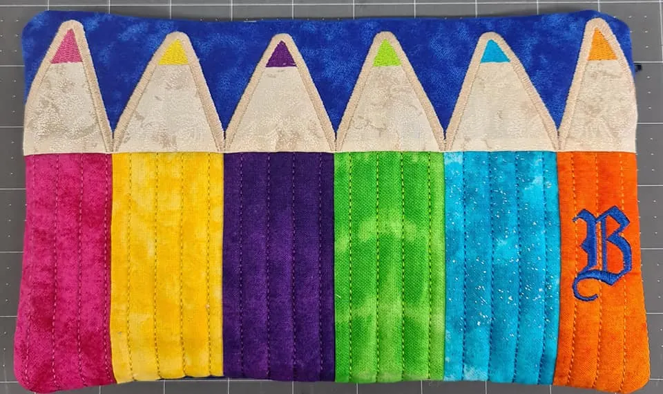 Pencil Zipper Case 5x7 6x10 and 7x12