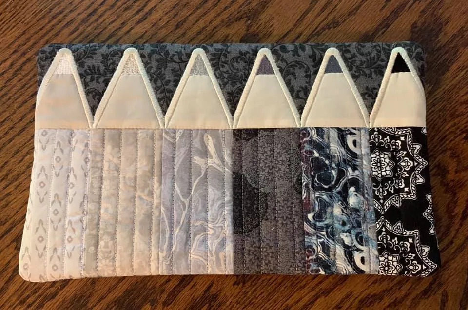 Pencil Zipper Case 5x7 6x10 and 7x12