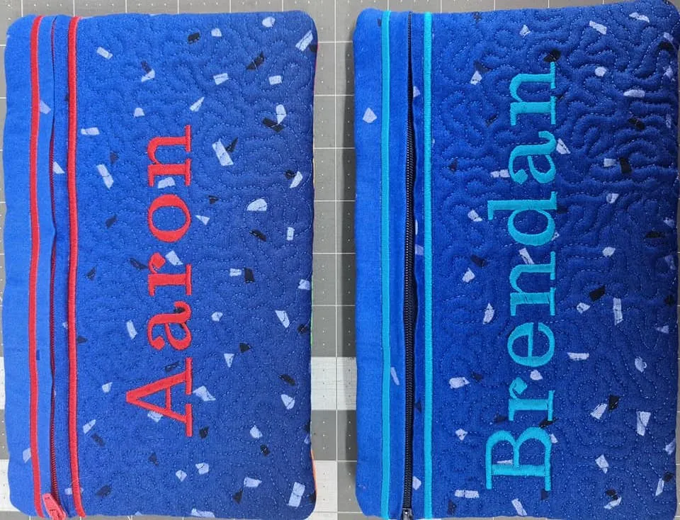 Pencil Zipper Case 5x7 6x10 and 7x12