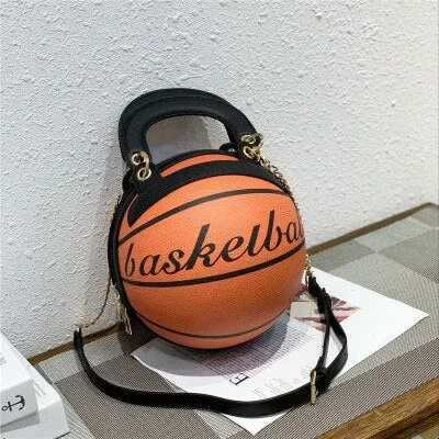 Personality Painted Graffiti Basketball Handbag F2034
