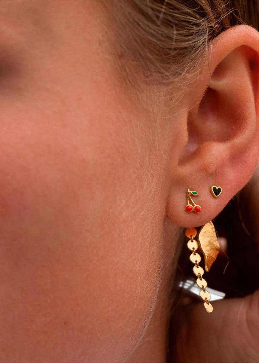 Petit Coins Behind Ear Earring - Gold