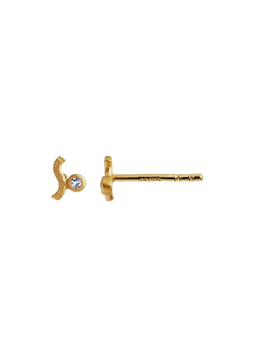 Petit Wave Earring Gold with S - Gold