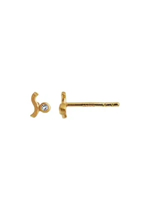 Petit Wave Earring Gold with S - Gold