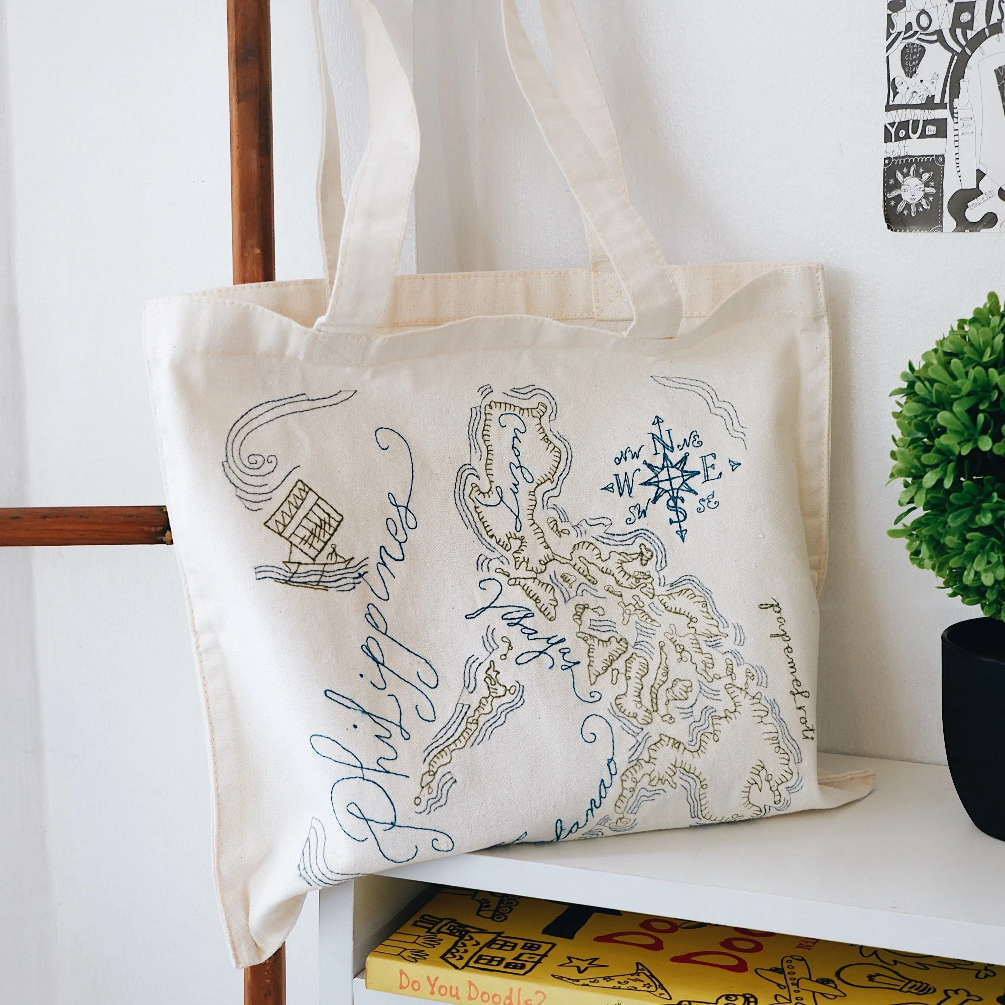 Philippine Map Canvas Bag