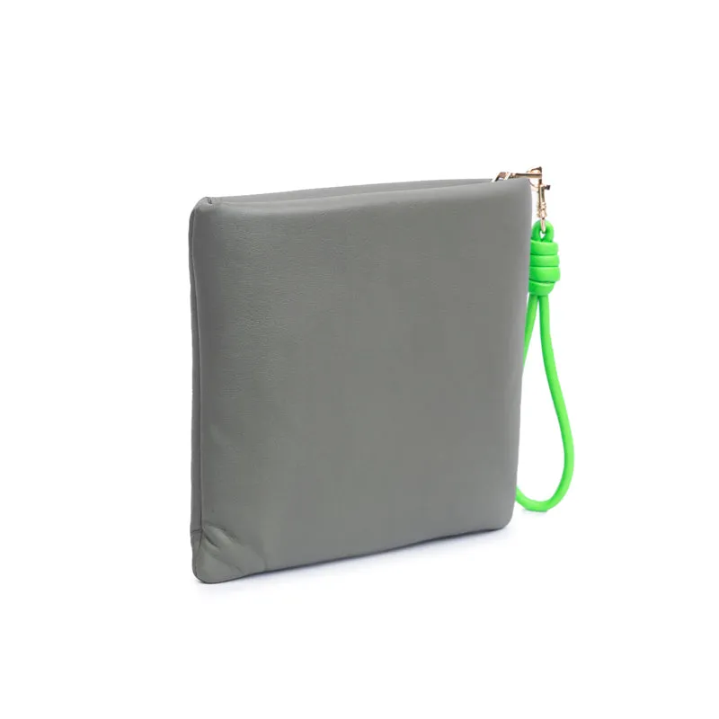 PILLOW CLUTCH | SMOKEY GREEN